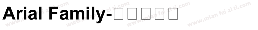 Arial Family字体转换